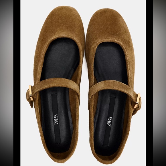 Zara Shoes - Zara Women's Brown Mary Jane Flats